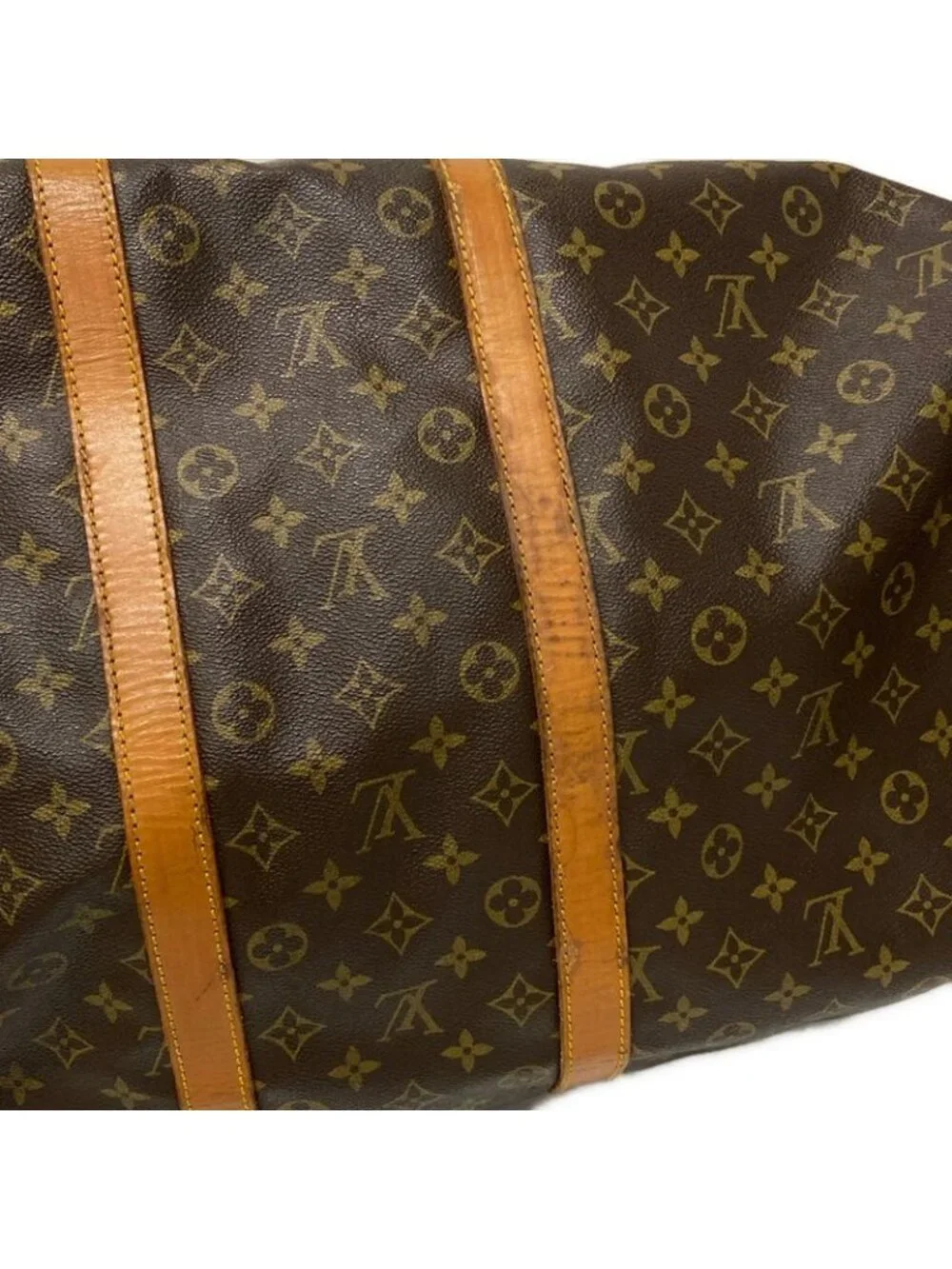 Louis Vuitton Boston Bag Monogram Keepall Bandouliere 55 - Picture 14 of 15